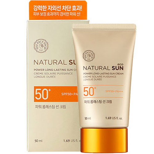 더페이스샵 내추럴선 에코 파워 롱 래스팅 선 크림 50ml (1개)_이미지