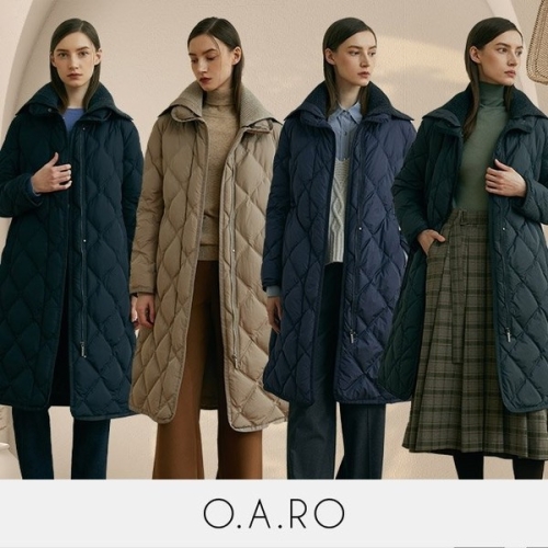 오아로 니트카라 더블퀼팅구스다운 1종