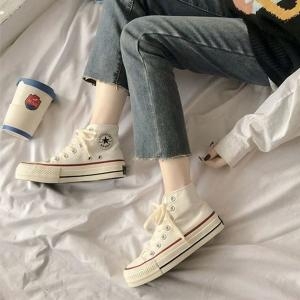 [불명] W680D0A  하이탑운동화 키높이단화 캔버스하이 스니커즈  42127_이미지