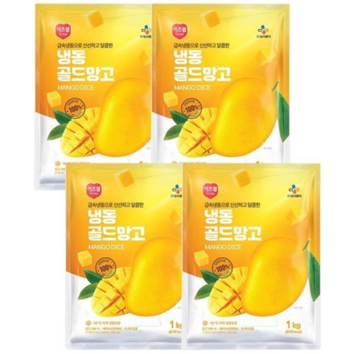 이츠웰 냉동 골드망고 1kg (4개)_이미지