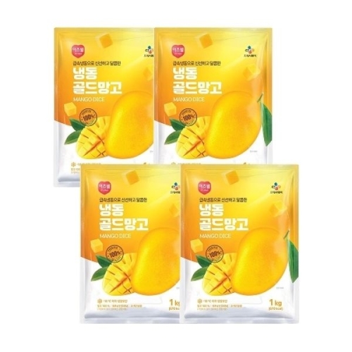 CJ프레시웨이 이츠웰 냉동 골드망고 1kg (4개)