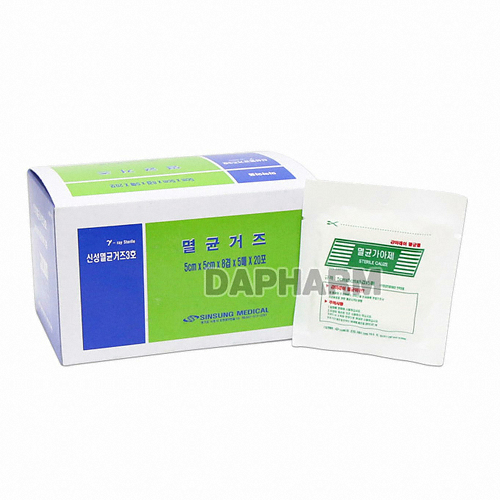 신성메디칼 신성가아제 멸균거즈 5x5cm (100장)_이미지