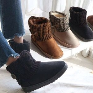 보드미 W52B314  여자신발 겨울신발 워커화 방한화 모카신 겨울로퍼 털  42082