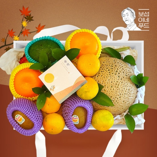 보섭이네푸드 프리미엄 과일혼합 바구니 초승달 (1개)_이미지