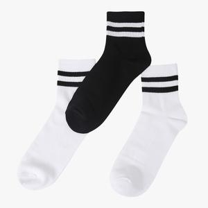 유솔 부산대NC 버뮤다 반바지에 필수 두줄 양말 중목 스트라이프 양말 3PACK ULAY25A03 LLL 99 MIX_이미지