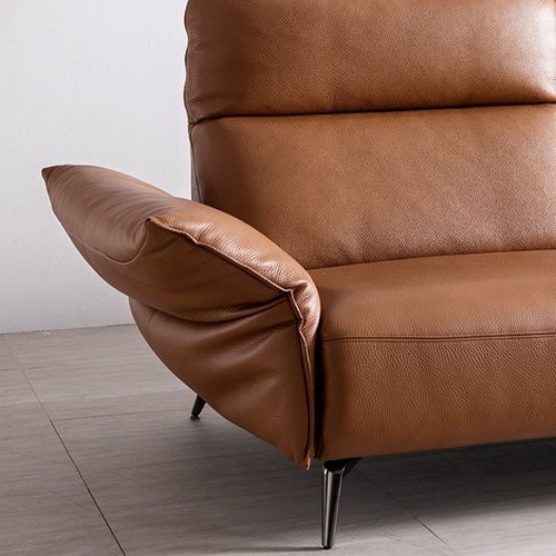 자코모 뉴 글랑슈 기능성 비텔로 슈렁큰 천연통가죽 소파 4인용 (스툴별도)_이미지