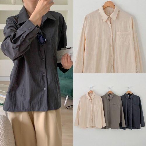 아이우먼 위쉬몰 GO 포포베이직루즈카라셔츠 S567H408 빅사이즈_이미지