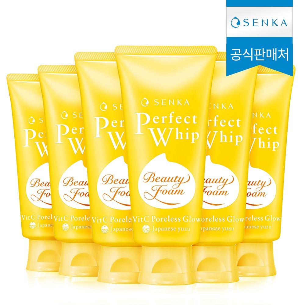 센카 퍼펙트 휩 비타민C 포어리스 글로우 100g (6개)_이미지