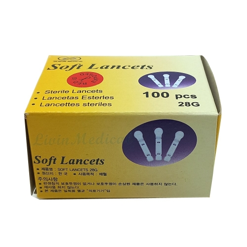 세원양행 소프트 란셋 채혈침 28G (100개)_이미지