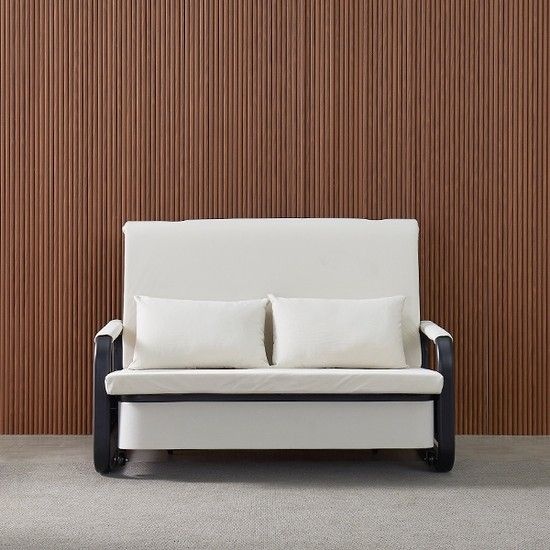 도띠 접이식 수납형 패브릭 소파베드 2인용