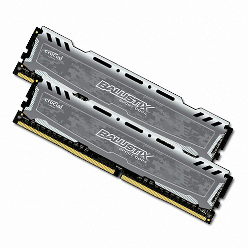 마이크론 Crucial Ballistix DDR4-2400 CL16 Sports GRAY 패키지 (4GB(4Gx2))
