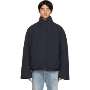 발렌시아가 블랙 리버서블 패딩 재킷 704507-TMQ04-1055 1055 WASHED BLACK