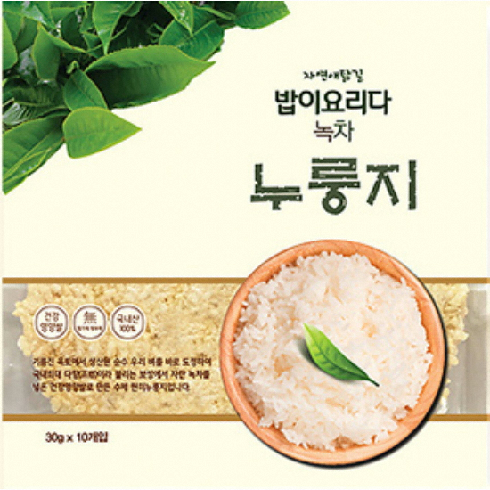 자연애닮길 밥이요리다 녹차 현미누룽지 300g (1개)
