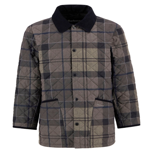 바버 남성 네이비 Tartan Liddesdale 퀼트 자켓 URJU5F020N2_이미지