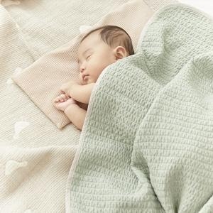 이몽 뱀부리플 3중직 신생아 아기 블랭킷