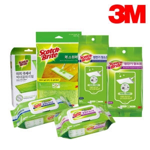 스카치브라이트 막대 걸레 청소포 걸레 바닥 마루 먼지 머리카락 물걸레 정전기 밀대 청소