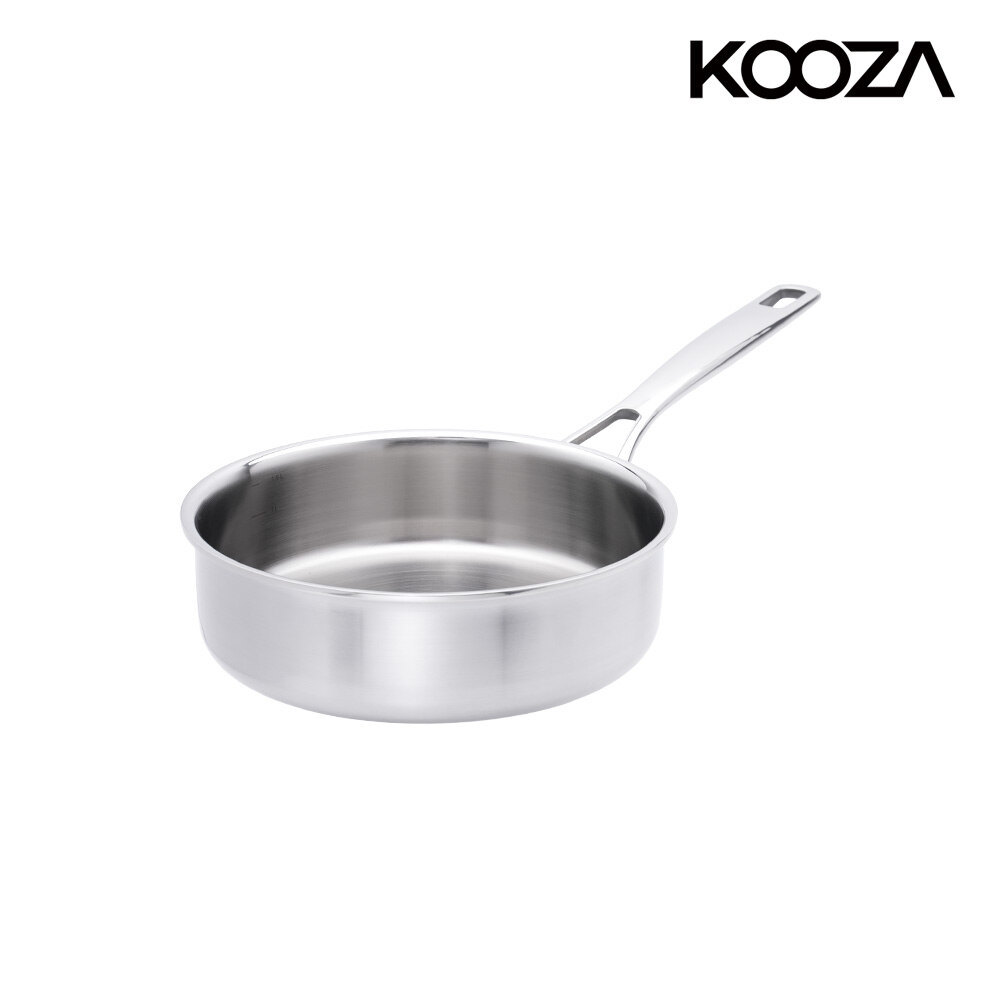 쿠자 316Ti 라인티탄 통5중 소테 편수 [24cm]