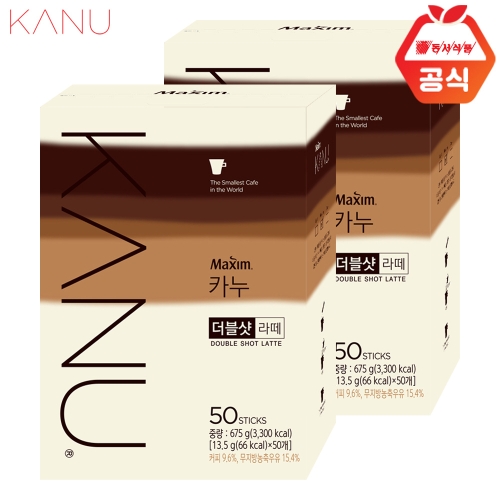 동서식품 맥심 카누 더블샷라떼50Tx2_이미지