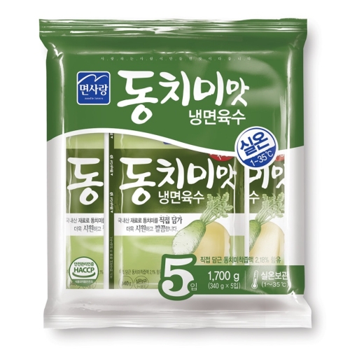 면사랑 동치미맛 <b>냉면</b><b>육수</b> 340g