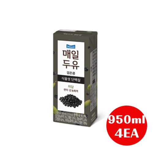 매일유업 매일두유 검은콩 식물성 단백질 950ml (4개)