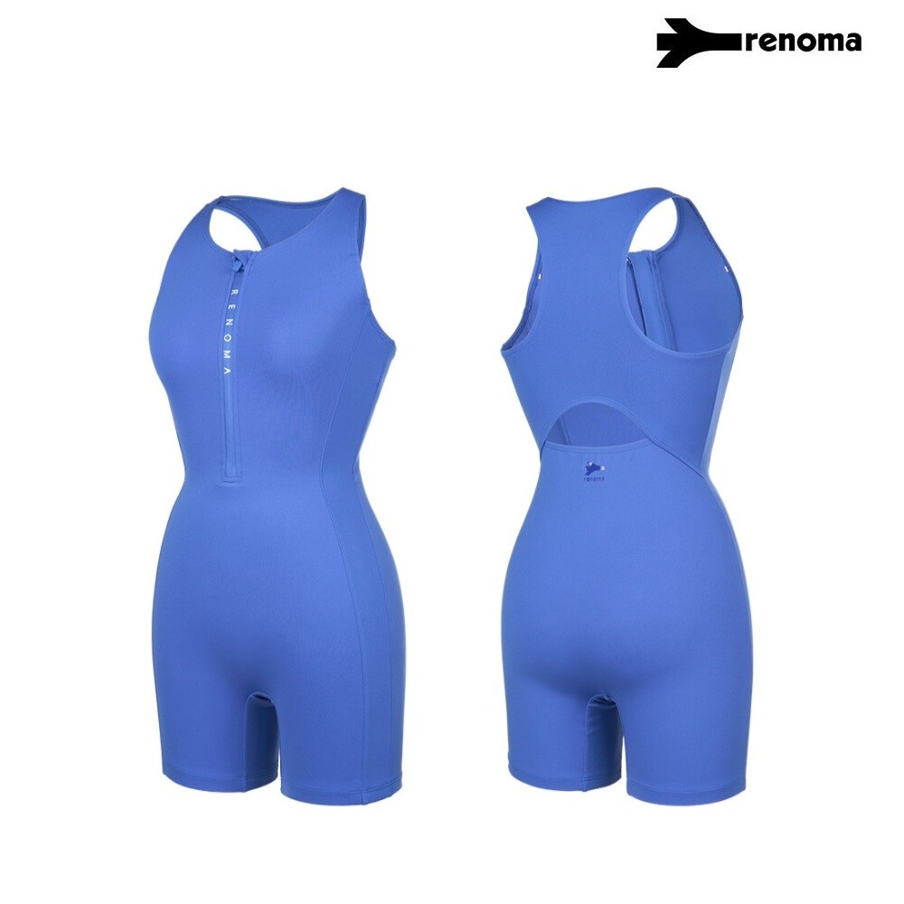수영복 수영복 여성 백트임 포인트 지퍼 3부 반신수영복 LF2F052_BU_IMA