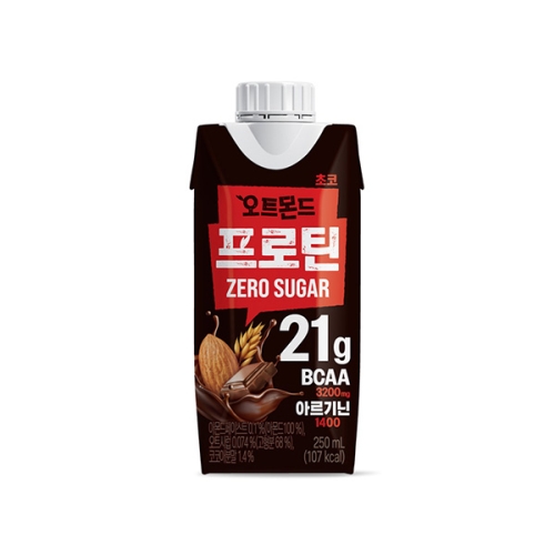 롯데칠성음료 오트몬드 프로틴 초코 제로슈거 250ml (9개)_이미지