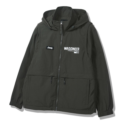 JEEP 왜고니어 2in1 소매 탈부착 남녀공용 후드 점퍼 JP2JPU221KH_이미지