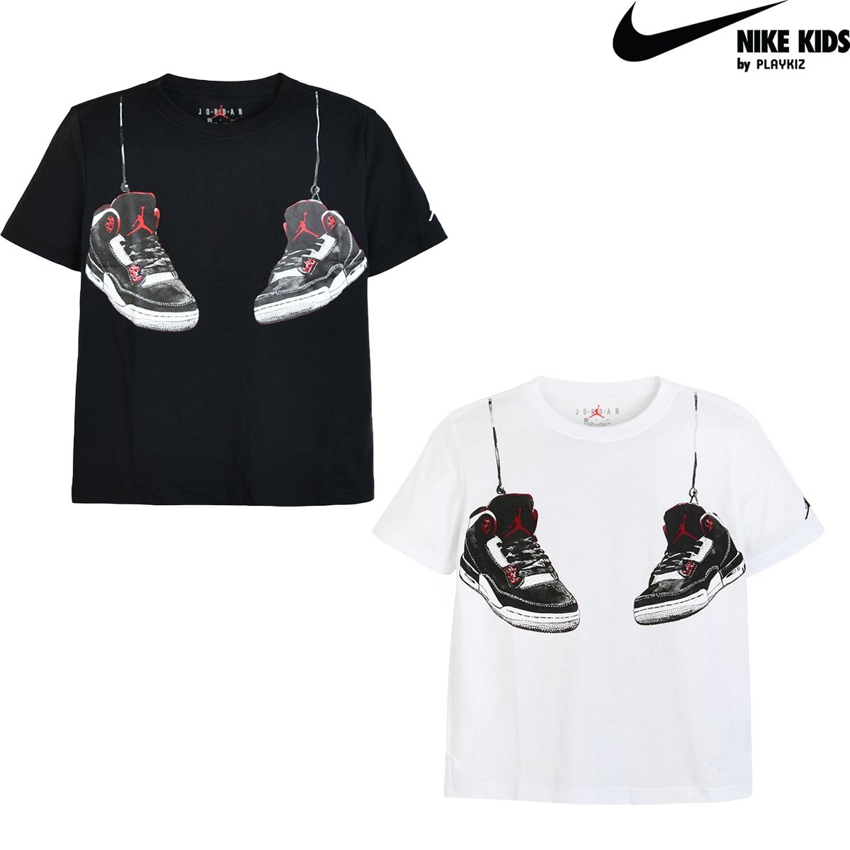 나이키 키즈 조던 AJ3 슈즈 반팔 티셔츠 2종 3-7세 N262TS183P LE1221857144_이미지