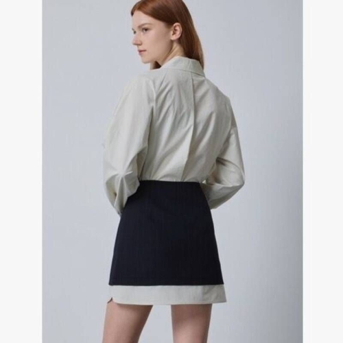 씨씨콜렉트 울 스트라이프 미니스커트 C243MSD201 560936