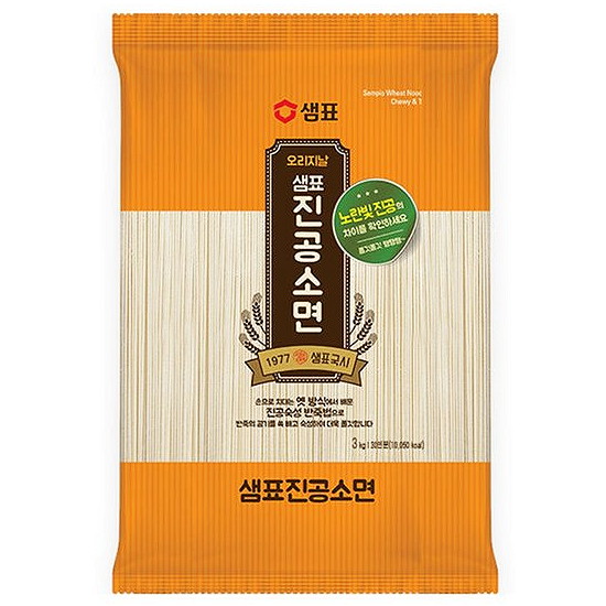 샘표식품 오리지날 진공소면 3kg (3개)