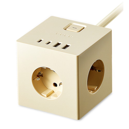 보코 3구 16A 메인스위치 프로45 고용량 큐브멀티탭_이미지