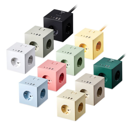 보코 3구 16A 메인스위치 프로45 고용량 큐브멀티탭_이미지