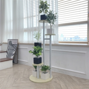 코지테일러 인테리어 화분대 1m B13 화이트 + 화이트 42 42 100 cm_이미지