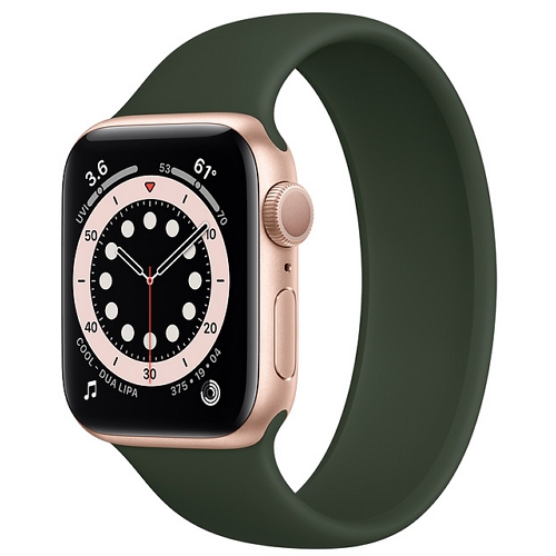 APPLE 워치 시리즈6 44mm 골드 알루미늄 (솔로 루프, 해외구매)_이미지