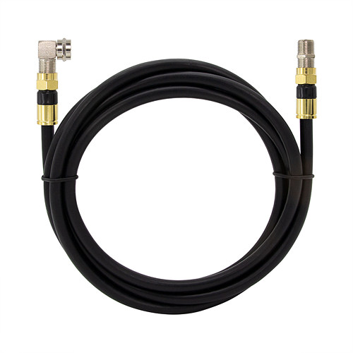 탑라인에이치디 솔탑 골드 고급형 RF 안테나 블랙 꺾임 연장 TV 동축 케이블 (SOLTOP-1215, 5m)_이미지