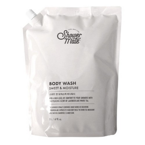 샤워메이트 스위트 앤 모이스처 바디워시 리필 2L (6개)_이미지