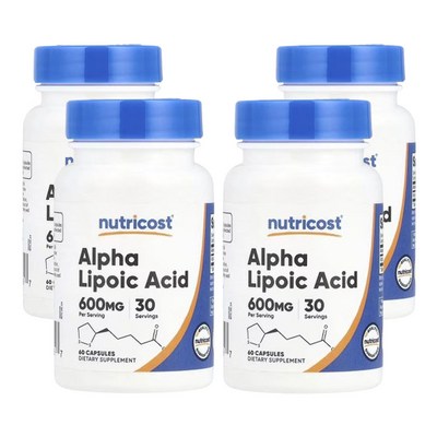 뉴트리코스트 알파리포산 600mg 60캡슐 (4개)_이미지