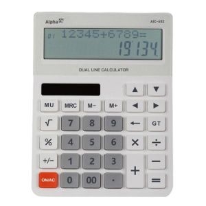 알파 듀얼 라인 계산기 AIC-602