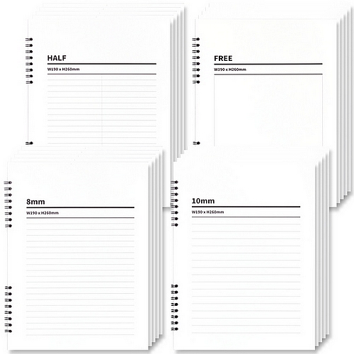 뭉구 쓰기 편한 더블 스프링 노트 (10개)_이미지