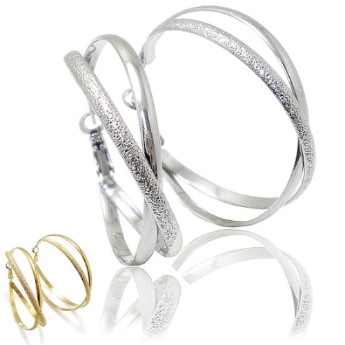 twix round earring 40 mm _FESA7138-1