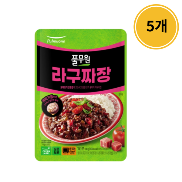 풀무원 라구짜장 180g (5개)