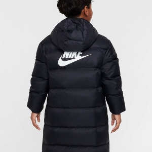 국내판 키즈주니어 퓨추라 후드 롱패딩 HQ8507-010