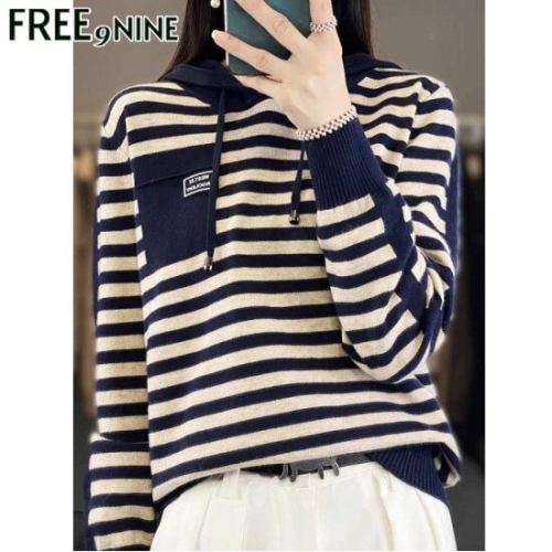 프리나인 호야줄지후드니트FRK43178A_이미지