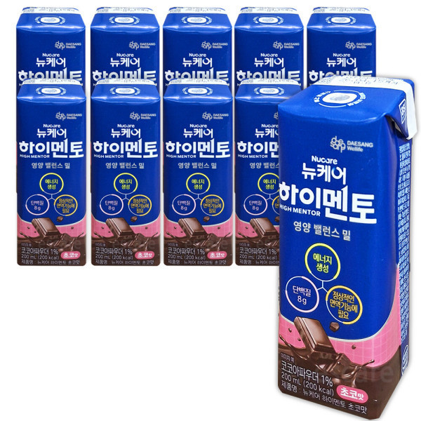 대상웰라이프 뉴케어 하이멘토 초코맛 200ml이미지입니다. 누르면 해당 게시물로 새창이동합니다.