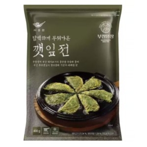 부침명장 깻잎전 400g