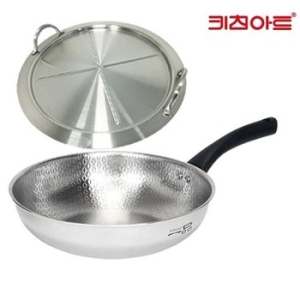 키친아트 일품 IH 엠보 통5중 궁중팬 (28cm+스텐뚜껑)