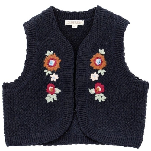 루이스 미샤 SYLNA 니트 조끼 GRCW25V0125 MARINE_이미지