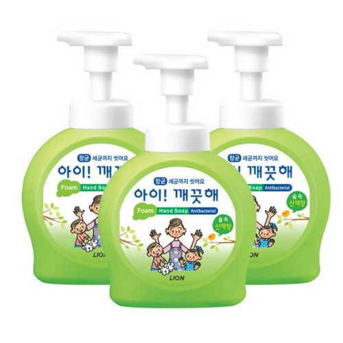 아이깨끗해 폼 핸드솝 숲 속 산책향 490ml이미지입니다. 누르면 해당 게시물로 새창이동합니다.