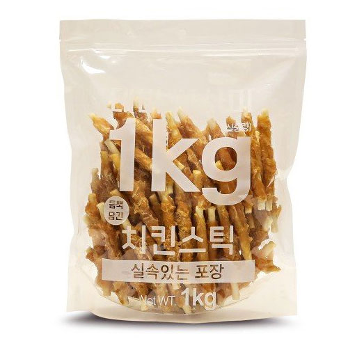 테비토퍼 테비 사사미 치킨스틱 1kg (4개)_이미지