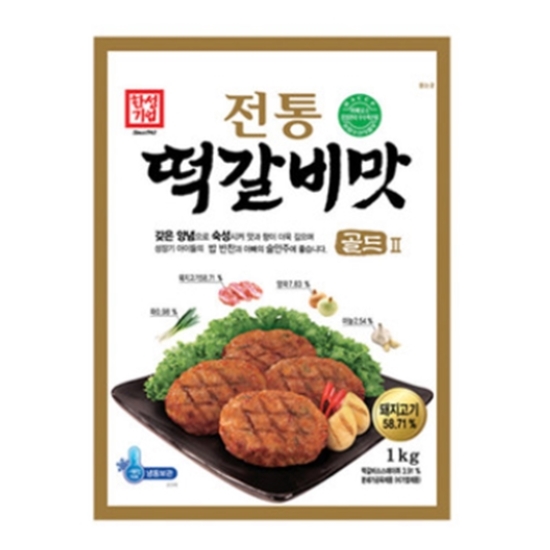 한성기업 전통 떡갈비맛 골드 1kg (10개)_이미지